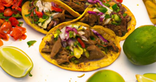 Taco de carne asada.