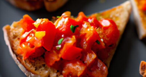 Italský bruschetta pomodoro