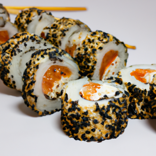 Sushi rolky s lososem