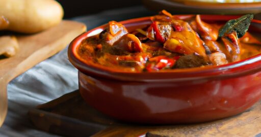 Bohemian goulash s knedlíkem.