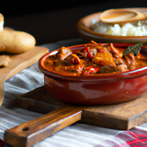 Bohemian goulash s knedlíkem.