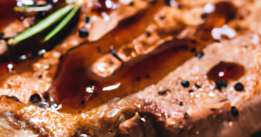 Hovězí steak s pepřovou omáčkou.