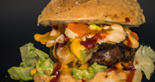 Hamburger se slaninou a sýrem