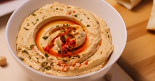 Hummus s grilovanými paprikami