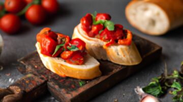 Čerstvá italská bruschetta