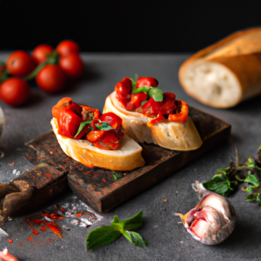 Čerstvá italská bruschetta