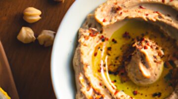 Hummus s tahinou a olivovým olejem