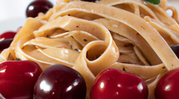 Tagliatelle s pestem a cherry rajčátky