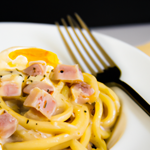 Těstoviny carbonara.