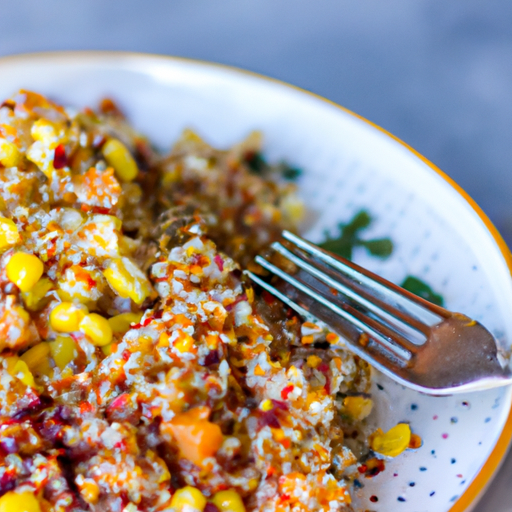 Crunchy quinoa salad.