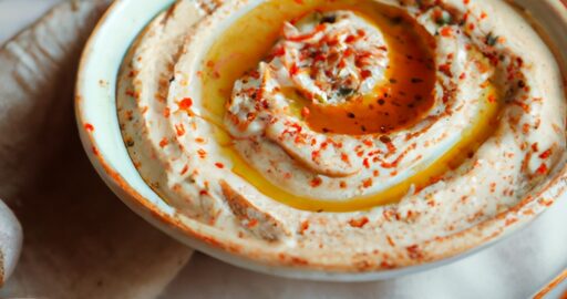 Hummus s tahini a olivovým olejem