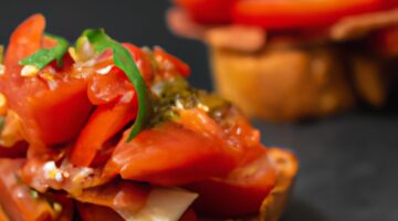 Italská bruschetta s rajčaty