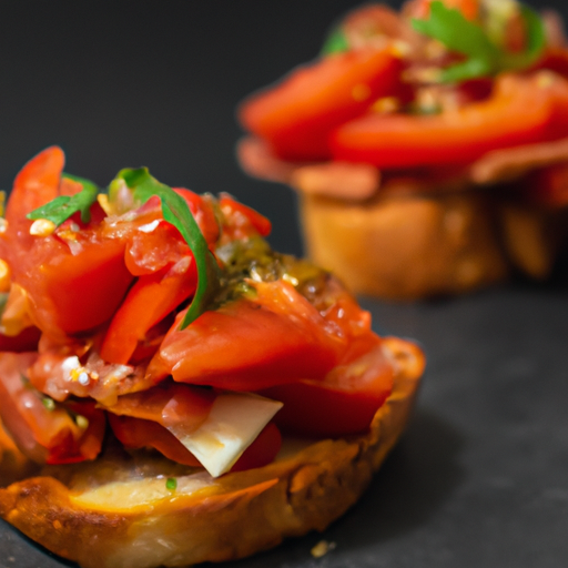 Italská bruschetta s rajčaty