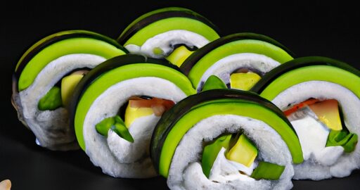 Sushi s avokádem.