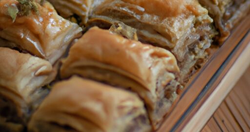 Baklava s vlašskými ořechy.