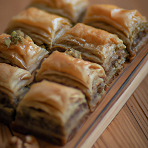 Baklava s vlašskými ořechy.