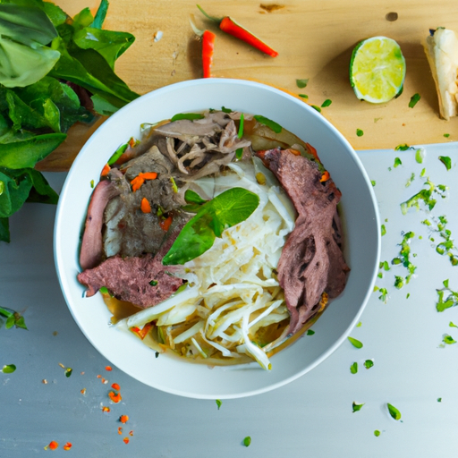 Phở bò s masem