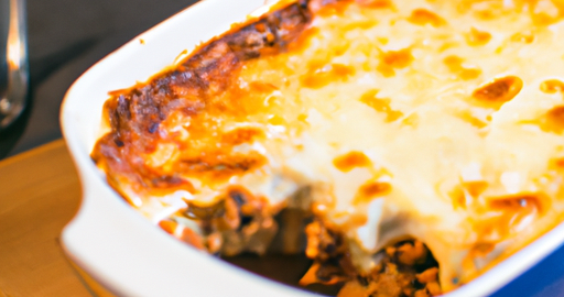 Domácí lasagne s rajčaty.