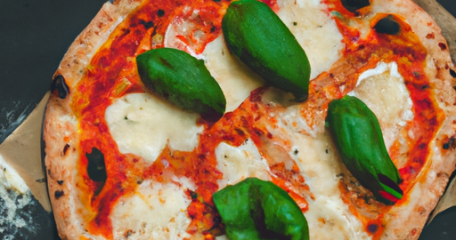 Domácí pizza Margherita.