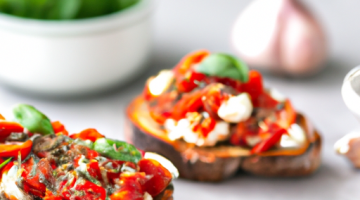 Italské bruschetta s rajčaty