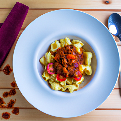 Ravioli s ragú bolognese.