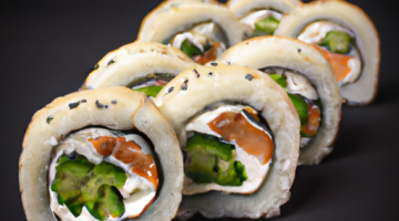 Sushi roll s lososem