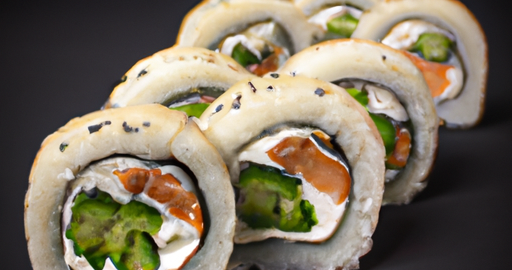 Sushi roll s lososem