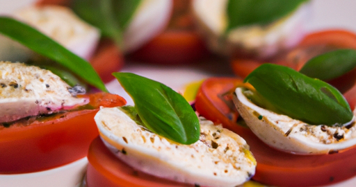 Caprese salát s mozzarellou a rajčaty