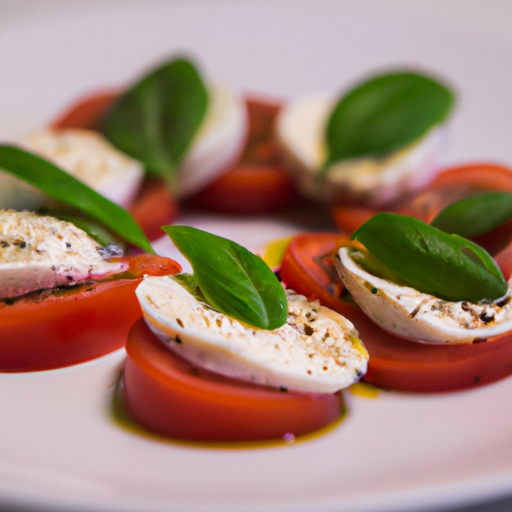 Caprese salát s mozzarellou a rajčaty