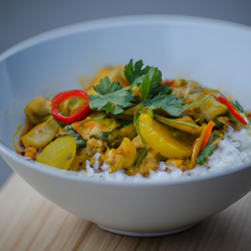 Kořeněné thajské zeleninové curry