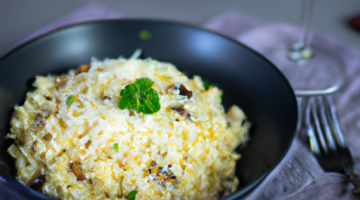 Risotto se špenátem a Parmezánem