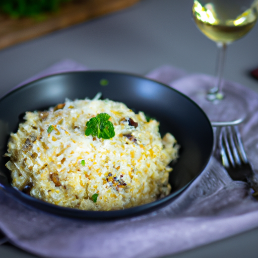 Risotto se špenátem a Parmezánem