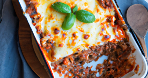 Lasagne bolognese s rajčaty