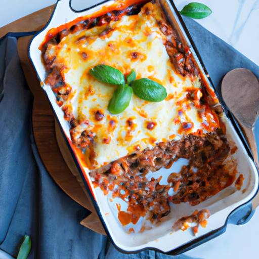 Lasagne bolognese s rajčaty