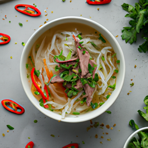 Phở bo – vietnamská hovězí polévka