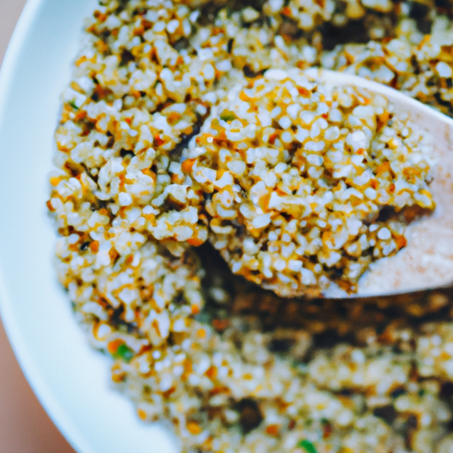 Quinoa s pečenou zeleninou.