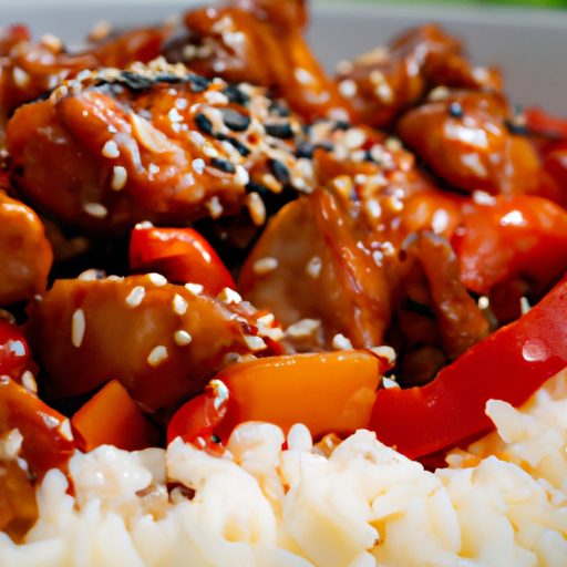 Teriyaki kuře v rýži