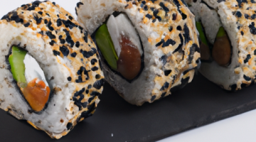 Japonské sushi z lososa