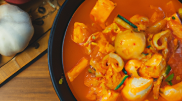 Korejský kimchi-jigae