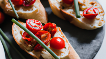 Italská bruschetta s cherry rajčátky