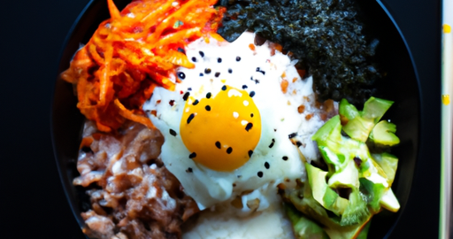 Korejské bimbap s hovězím