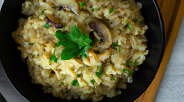 Risotto ai funghi a šunkou