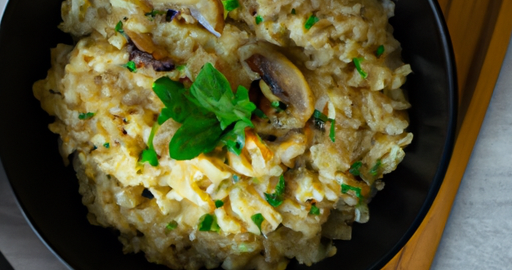 Risotto ai funghi a šunkou