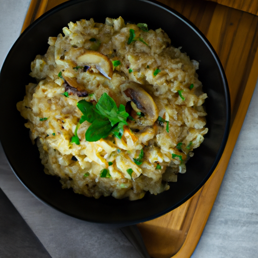 Risotto ai funghi a šunkou