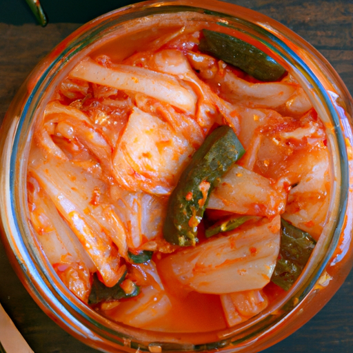 Kimchi – kvašená zelenina zelí.