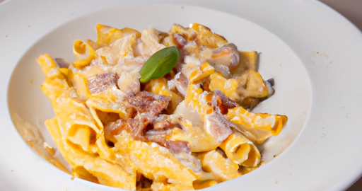 Penne alla carbonara s pancettou