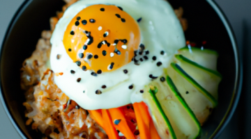 Bibimbap – korejská směs rýže.