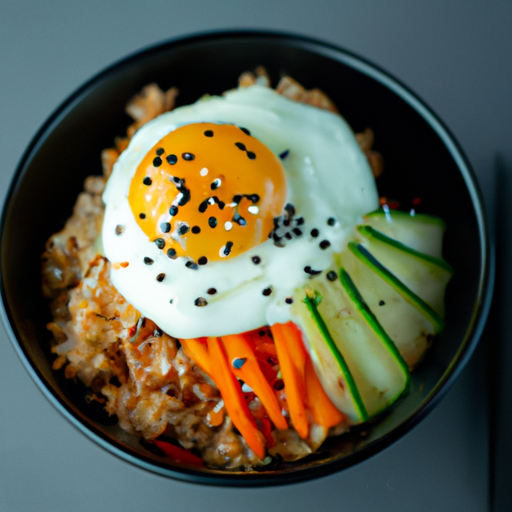 Bibimbap – korejská směs rýže.