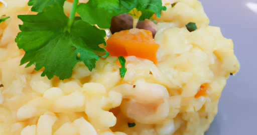 Risotto s houbami a pažitkou