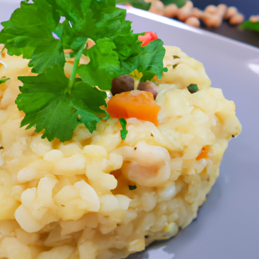 Risotto s houbami a pažitkou